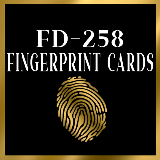 FD-258 Fingerprint Cards